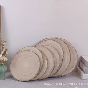 Paulownia <b>Wood</b> Round <b>Slice</b> Craft Piece For Diy Decorations Home Decor - Product Image 3