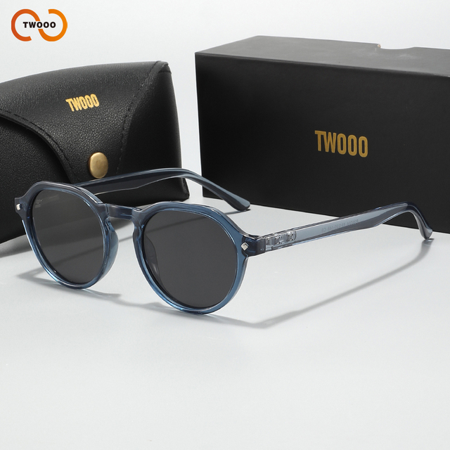 TWOOO T1773  Custom logo New Oval Sunglasses Gender Neutral Modern Retro Polarized Street Snap Bulk Orders