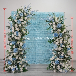 Horn Wedding Arch silk <b>flower</b> arch Decor Backdrop real touch <b>Flower</b> For Event Entrance - Product Image 2