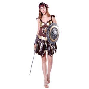 <span class=keywords><strong>Disfraz</strong></span> de Gladiador Guerrero Romano Griego Antiguo para Adultos de Halloween, Falda de Cuero Sexy, Disfraces de Caballero para <span class=keywords><strong>Mujer</strong></span> - Product Image 6