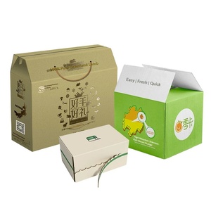 Cajas de Regalo de Cartón Corrugado Impresas Personalizadas con Asas para Productos Agrícolas y Especialidades Locales - Product Image 2