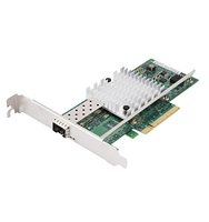 Kartu Jaringan Intel 82599 Chip PCIe 2.0 X 8 Antarmuka SFP+ Port Tunggal 1/10GbE Komponen Komputer X520-DA1