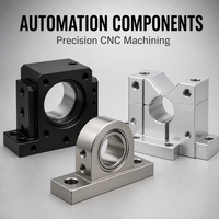 Pièces de base de machine usinées CNC sur mesure en acier inoxydable et aluminium, composants de précision pour équipements d'automatisation