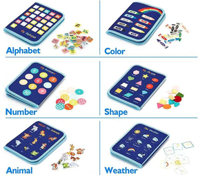 <span class=keywords><strong>Livre</strong></span> d'activités en feutre Happy Jack pour l'apprentissage préscolaire des tout-petits - Product Image 5