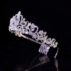 Dieciocho cumpleaños Mitzvah Tiara Accesorios Chica Princesa Tiara Peine Rendimiento clásico fiesta de cumpleaños sombreros - Product Image 2