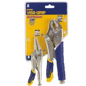 IRWIN - T77T Jeu de pinces à verrouillage rapide (2 pièces) -PINCES ET COUPE EAN 05706915081480 PINCES ET ENSEMBLES DE COUPE - Product Image 1