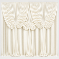 Rideaux en tissu extensible en soie de lait pour drapage de plafond de mariage, idéaux pour la décoration de scènes, événements, fêtes et banquets (vente en gros)
