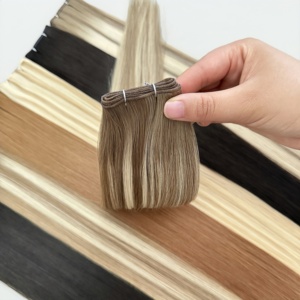Venta de Fábrica Ruikang, Extensiones de Cabello Ruso 100% Virgen, Cabello Humano Europeo para Trama Genius - Product Image 1