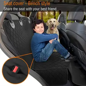 100% Waterproof Black Universal XL Dog Seat Cover Car Pet Car Cover For Back Seat For Dogs And Cats