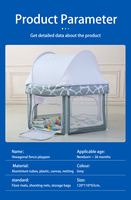 2024 Offre Spéciale européen bébé parc avec jouets oxford intérieur extérieur sécurité pliable rond échantillon bébé parc pliable
