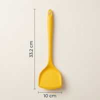 Spatule en silicone antiadhésive, portable, pour la cuisine domestique, ustensiles de cuisine chinois classiques, passe au lave-vaisselle, écologique, 33x10cm
