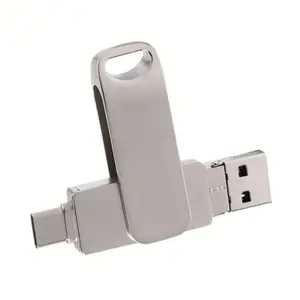 도매 4 in 1 otg 플래시 드라이브 128gb 아이폰 맥 마이크로 번개 타입 C USB 디스크