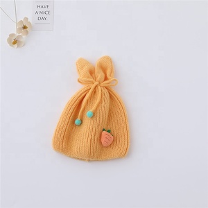 <span class=keywords><strong>Gorro</strong></span> <span class=keywords><strong>de</strong></span> <span class=keywords><strong>lana</strong></span> con diseño <span class=keywords><strong>de</strong></span> conejo y zanahoria <span class=keywords><strong>para</strong></span> niños, gorros <span class=keywords><strong>de</strong></span> punto <span class=keywords><strong>para</strong></span> bebé, otoño e invierno, 2022 - Product Image 2