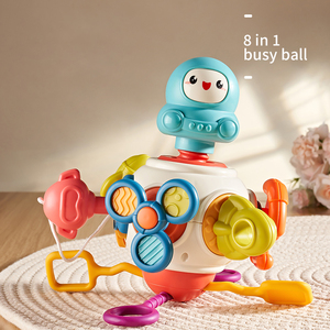 Jouets sensoriels multifonctionnels 8 en 1 pour bébé, jouets de voyage à balles occupées, jouets Montessori pour enfants - Product Image 2