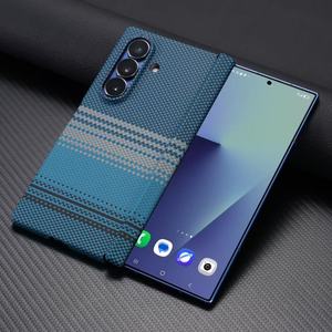 Étui de téléphone magnétique VAWI en fibre de carbone de luxe pour <span class=keywords><strong>Samsung</strong></span> Z Fold 8 7 6 <span class=keywords><strong>5</strong></span>, recharge sans fil, ultra fin, coque antichoc en PC - Product Image 1