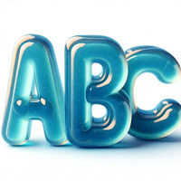 Enseigne lumineuse LED transparente en lettres de gelée multicolores, décorative et publicitaire