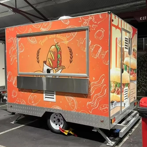 Mini Food Truck Retrò per Spiaggia, Ristorante Mobile, Gelateria, Caffetteria, Hot Dog, Snack, Rimorchio per Catering - Product Image 1