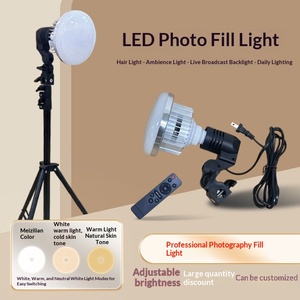 <span class=keywords><strong>Luz</strong></span> <span class=keywords><strong>de</strong></span> Relleno para Transmisión en Vivo, Fotografía, Trípode, Control Remoto, Temperatura <span class=keywords><strong>de</strong></span> Color Ajustable 3000-6000K, 10W - Product Image 6