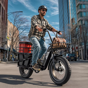 Famille 48v 750w frein à disque vélo électrique  enfants avant près de la boîte famille longue queue électrique <span class=keywords><strong>Cargo</strong></span> Ebike - Product Image 1