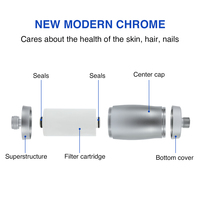 Filtre à double maille certifié NSF adoucisseur d'eau de douche ioniseur domestique pour les impuretés de chlore réduction des sédiments de rouille