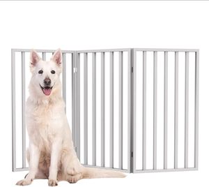 รั้วไม้กั้นสัตว์เลี้ยงแบบพับได้แผงรั้วสุนัขขนาดใหญ่อิสระในร่มสำหรับบ้าน - Product Image 2