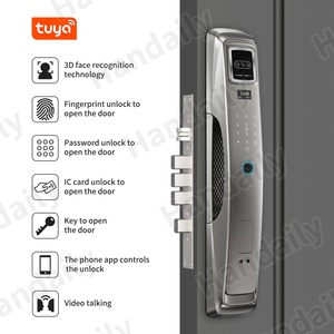 Camera an ninh tuya thông minh Khóa từ xa tạm thời mật khẩu kỹ thuật số Khóa Nhận dạng khuôn mặt vân tay 6068 Lỗ mộng khóa cửa - Product Image 3