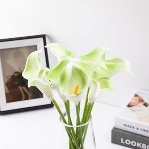 QIMU Handmade Artificial Calla Lily Bouquet with Flexible Iron <strong>Wire</strong> Stems-Valentine's Day DIY <strong>Floral</strong> Arrangement Supplies - Product Image 1