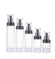 Bouteilles en plastique PP personnalisées de haute qualité 30ml/50ml/80ml/100ml/120ml Pompe à lotion sans air Sérigraphie Couleur personnalisée En stock