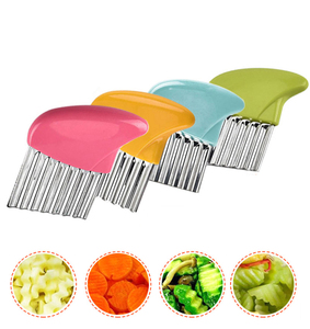 Stainless Steel Wavy Crinkle Vegetable <strong>Potato</strong> <strong>Chopper</strong> Slicer - Product Image 6