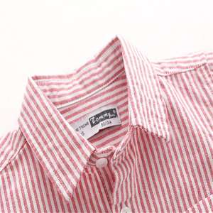 Boutique en ligne de vente en gros pour enfants : Chemises fantaisie à rayures florales pour garçons – Achat en gros depuis la Chine - Product Image 3