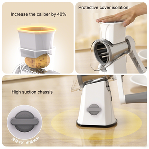 Trancheur manuel multifonction <span class=keywords><strong>Mandoline</strong></span> de légumes Déchiqueteur Râpe <span class=keywords><strong>à</strong></span> fromage rotative Trancheuse de légumes Découpeur de légumes - Product Image 6