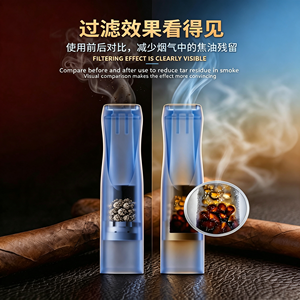Embouts de filtre à cigarettes jetables, filtration triple en 3 étapes, filtre purificateur de fumée de cigarette - Product Image 3