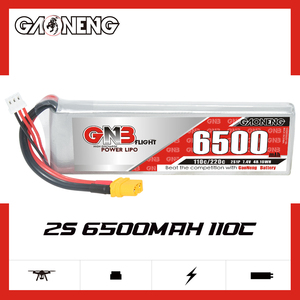 GNB GAONENG 2S 6500mAh 7.4V 110C 220C XT60 RC LiPo Batterij Hoge Ontlading AUTO Boot XT90 DEANS EC5 300-Cycle - Product Image 6