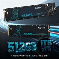 Faspeed Disque SSD Interne Gaming Personnalisé avec Logo 1 To/2 To 2280 PCIe Gen 3 NVMe TLC 3600 Mo/s Lecture 2500 Mo/s Écriture Garantie 5 Ans
