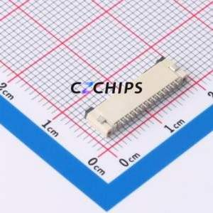 FPC-1.0FX-13PWCR-H20 FFC/FPC Connector SMD,P=1mm,Horizontal Mount Connector Flip Cover Type Bottom Contact 13P 1mm - Product Image 2