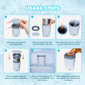 Bicchiere Refrigerante 2026 di Tendenza: Raffredda Rapidamente, Produce Cubetti di Ghiaccio, Conserva le Bevande, in Silicone - Product Image 5