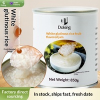 OEM Dunhuang riz blanc gluant non bouilli, sauce aux fruits en conserve, desserts instantanés à la noix de coco, produits bruts pour pâtisserie et salons de thé