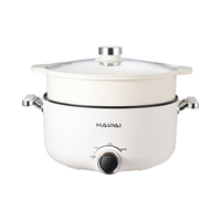 Poêle électrique multifonctionnelle 4L avec revêtement antiadhésif et cuiseur vapeur portable 220V pour la maison