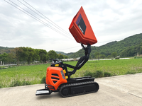Antspower 2026 600kg Baustellen-Mini-Raupendumper, Diesel-Hydraulischer Selbstladender Raupendumper