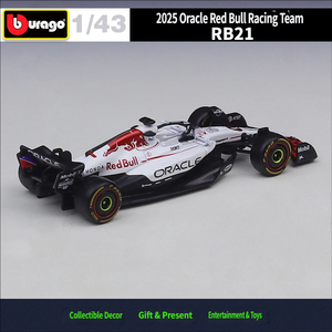 Bburago 1:43 2025 F1 Red Bull RB21 Modèle de voiture de course en alliage métallique moulé sous pression Jouet de simulation pour garçons à collectionner - Product Image 4