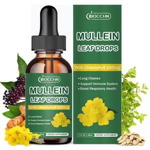 <span class=keywords><strong>Gotas</strong></span> Líquidas Veganas <span class=keywords><strong>de</strong></span> Verbasco para Limpieza Pulmonar y Desintoxicación con Soporte Respiratorio, Contienen Extracto <span class=keywords><strong>de</strong></span> Hoja <span class=keywords><strong>de</strong></span> Verbasco y Clorofila - Product Image 1