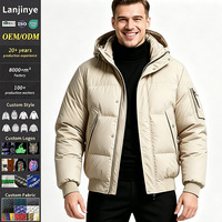 Vestes d'hiver pour hommes, coupe-vent, personnalisées, imperméables, pour moto, chasse, travail, sport, doudounes, fabricant direct