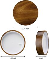 Couvercle de maçon en bois D95 * 25mm couvercles de remplacement à vis couvercle en bois pour pot en verre à large bouche