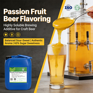Sciroppo Aromatizzato al Frutto della Passione per Birra Artigianale e Bubble Tea, Diluizione 1:6 per Bevande, Dosaggio 2% per la Produzione di Birra - Product Image 1