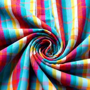 Tela de Franela a Cuadros Teñida con Hilo de Algodón 100% Orgánico, 150 GSM, Tela Tejida con Diseño Tartán y Gingham para Camisas, Ropa Infantil y Prendas de Vestir - Product Image 1