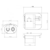 Termómetro de imagen térmica sin contacto, cuerpo negro, medición de temperatura facial multipersona de alcance ultralargo, Plug-and-play, 12V