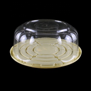 2020 New Arrival Đài Loan nhựa dùng một lần Pet bánh <span class=keywords><strong>container</strong></span> với nắp rõ ràng nổi Vòng hiển thị cho bao bì thực phẩm - Product Image 2