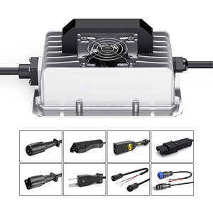 Cargador Rápido de Alta Corriente con Puerto XT60 de 24V 48V 60V 15A 20A 10A 6A para Vehículos Robóticos de Patrulla QA600A Over V, Proveedor Industrial de China - Product Image 1