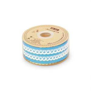 Strisce di pizzo Ilan 1,2 cm x 35 m colore verde per artigianato e decorazioni - Product Image 1