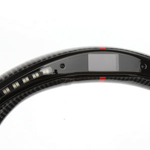 Volants en fibre de carbone avec voyant de changement de vitesse LED compatibles avec <span class=keywords><strong>BMW</strong></span> E90 E92 M3 E82 E90 E87 M3 M2, volants personnalisés - Product Image 3